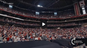 Tens of thousands gather for emotional goodbye of Charlie Kirk