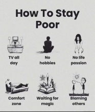 How to stay poor