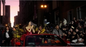 Olympian Eileen Gu heads up Chinese New Year parade in her native San Francisco